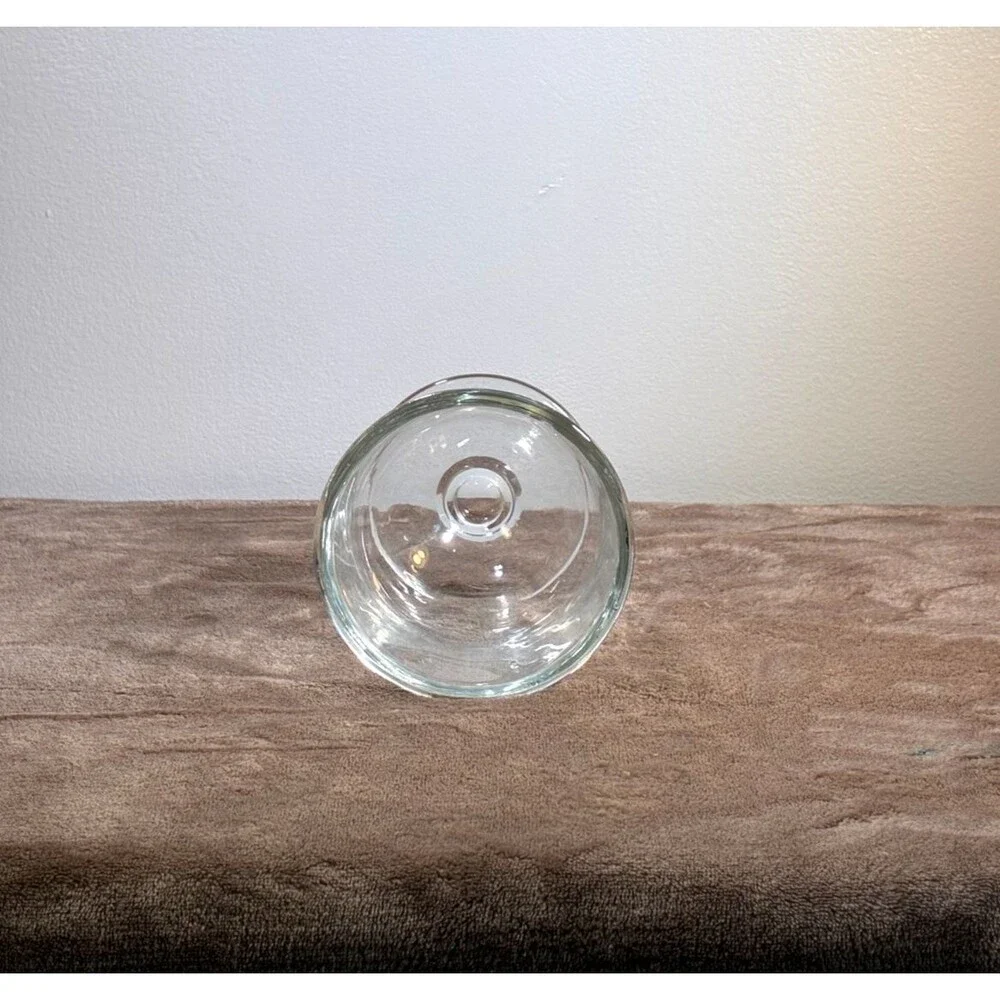 Clear Glass Apothecary Jar w/ Lid Candy Cookie Vanity Storage Canister 7